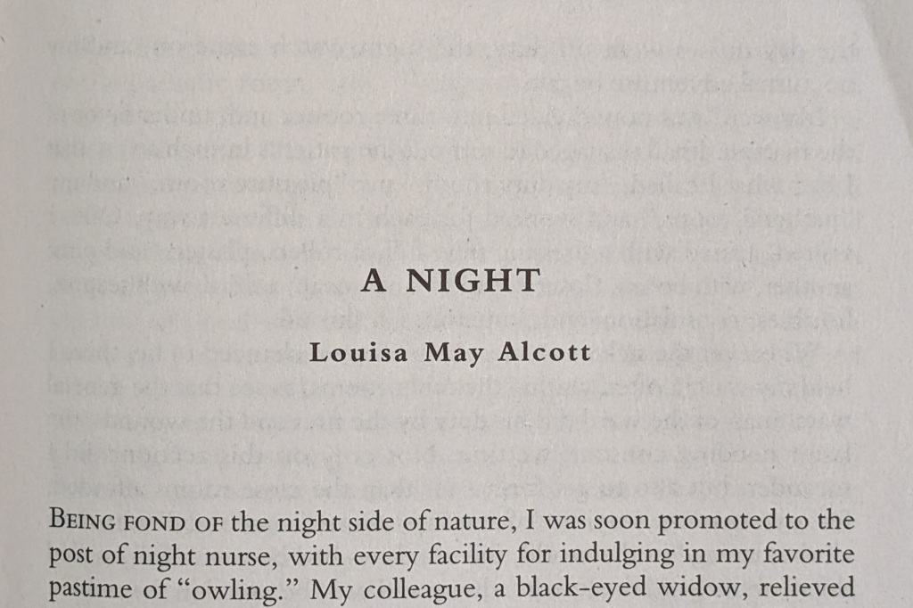 A Night (1863) by Louisa May ALcott
